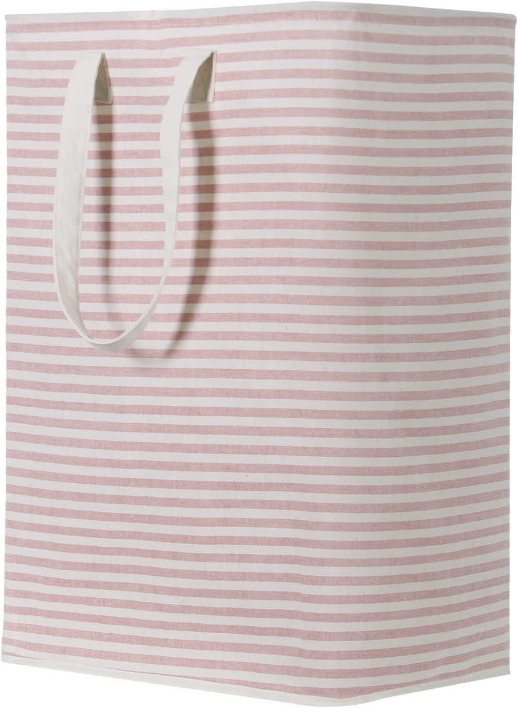 Foldable Moisture-proof Stripes Laundry Basket Dirty Clothes Basket Laundry Basket view 5