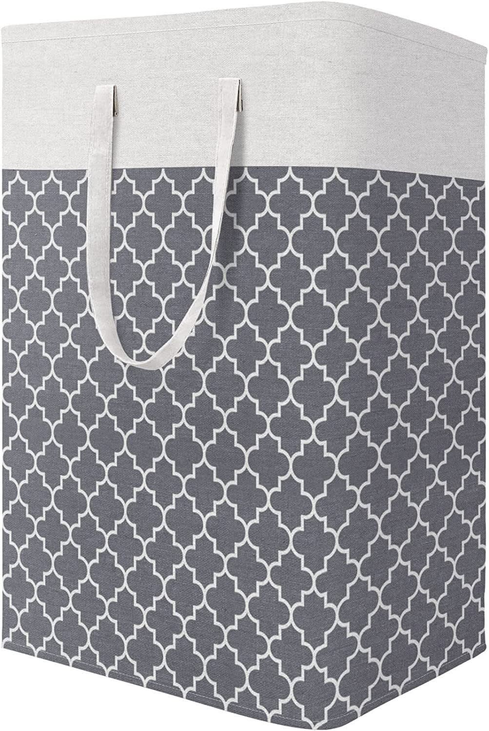 Foldable Moisture-proof Stripes Laundry Basket Dirty Clothes Basket Laundry Basket view 6