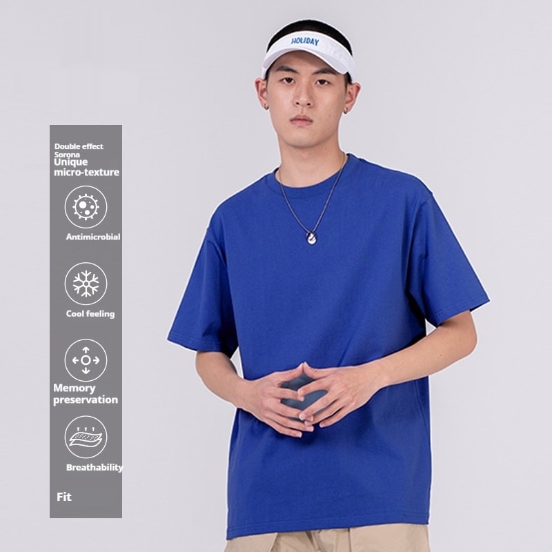 Heavy Cool Feeling High Quality T-shirt Sports Outdoors Sweat-absorbing Breathable view 11