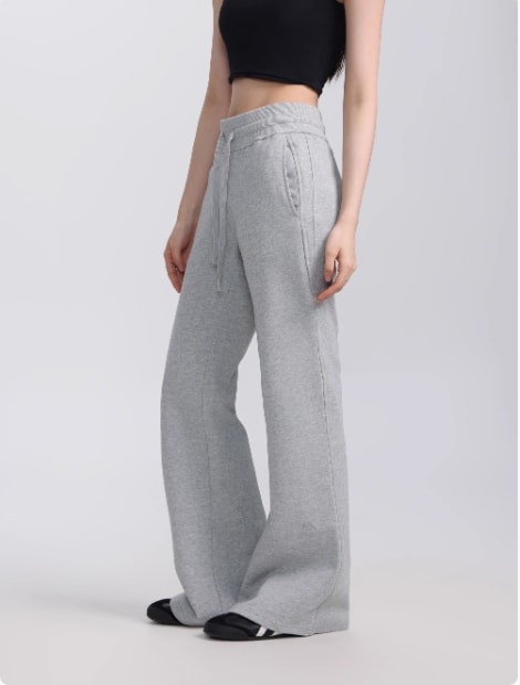 Early Autumn Slant Shoulder Long Sleeve Sweater Slimming Skirt Pants view 3