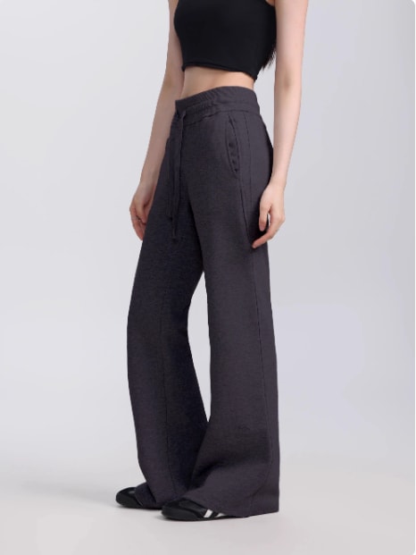 Early Autumn Slant Shoulder Long Sleeve Sweater Slimming Skirt Pants view 4