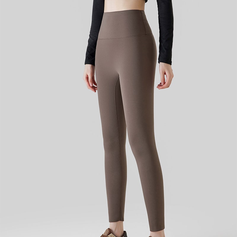 High Waist Cashmere Leggings Winter Warm Solid Plush Pants Fashion Slim Trousers Women Clothing view 11
