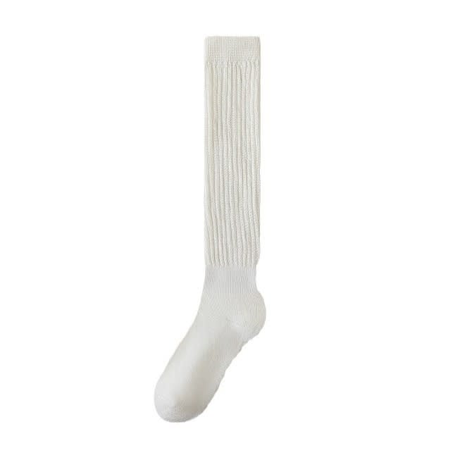 Autumn And Winter Thickening Women's Bunching Socks Fleece-lined Warm Stockings Half Pile view 9