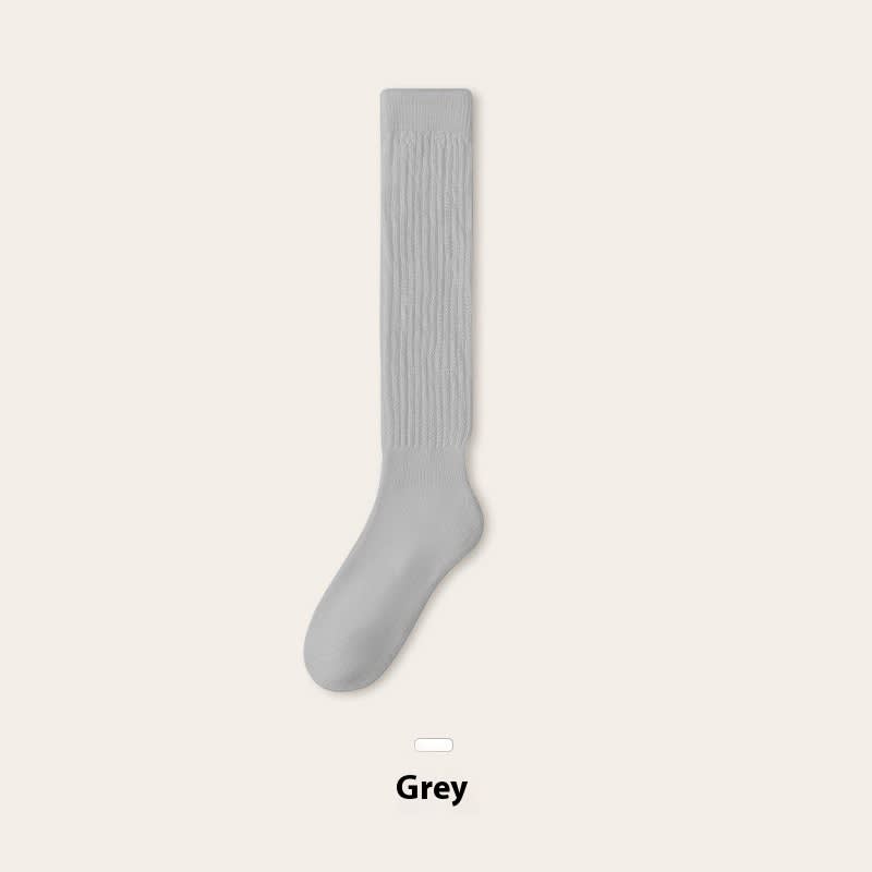 Autumn And Winter Thickening Women's Bunching Socks Fleece-lined Warm Stockings Half Pile view 3