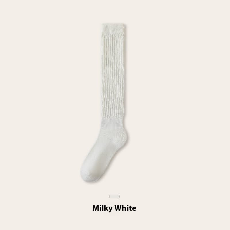 Autumn And Winter Thickening Women's Bunching Socks Fleece-lined Warm Stockings Half Pile view 8