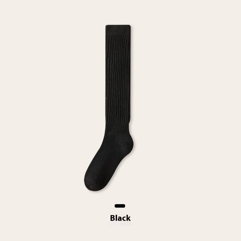 Autumn And Winter Thickening Women's Bunching Socks Fleece-lined Warm Stockings Half Pile view 5