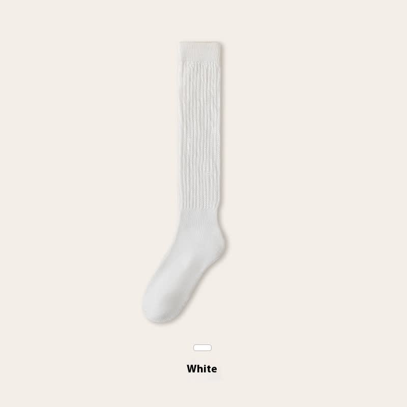 Autumn And Winter Thickening Women's Bunching Socks Fleece-lined Warm Stockings Half Pile view 6