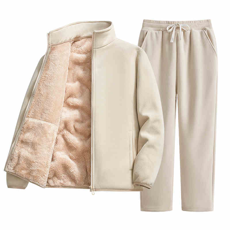 Soft And Comfortable Sports Suit Women's Sweater Fleece Casual Pants view 5