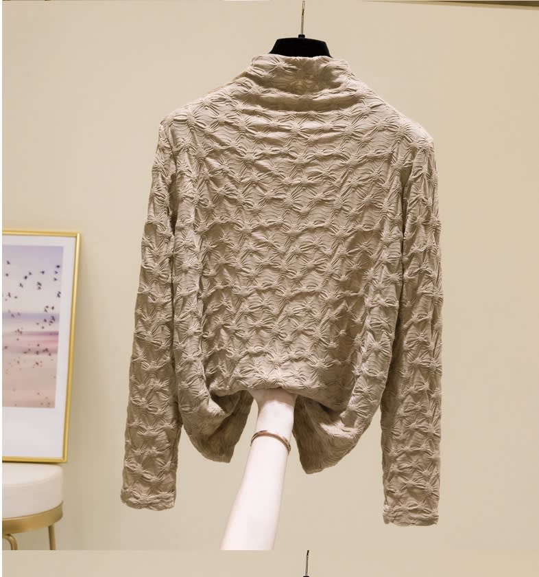 Thickened Half-high Collar Bottoming Shirt For Women view 5