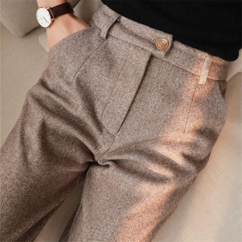 Women's High Waist Slimming And Straight Casual Trousers view 4