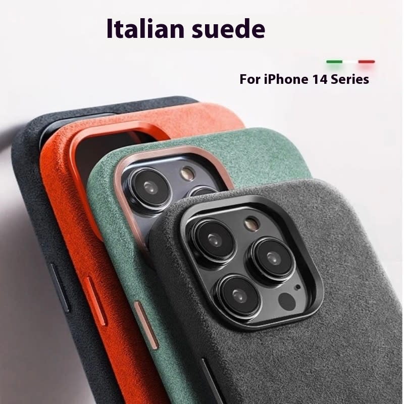 Alcantara Suede Phone Case Magnetic All-inclusive Men And Women view 7