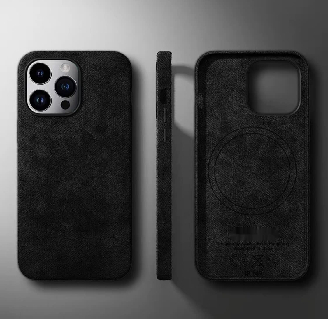Alcantara Suede Phone Case Magnetic All-inclusive Men And Women view 9