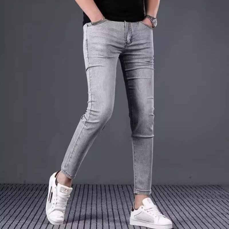 Stretch Slim Fit Elastic Ankle-length Pants Skinny Pants Spring And Summer Jeans view 7
