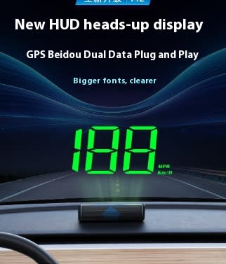 New Universal Head-up Display Car GPS Velometer view 3