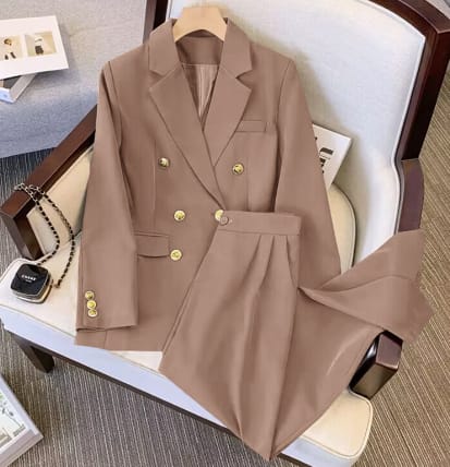 Women's Suit Jacket Bell-bottom Pants Business Suit view 24