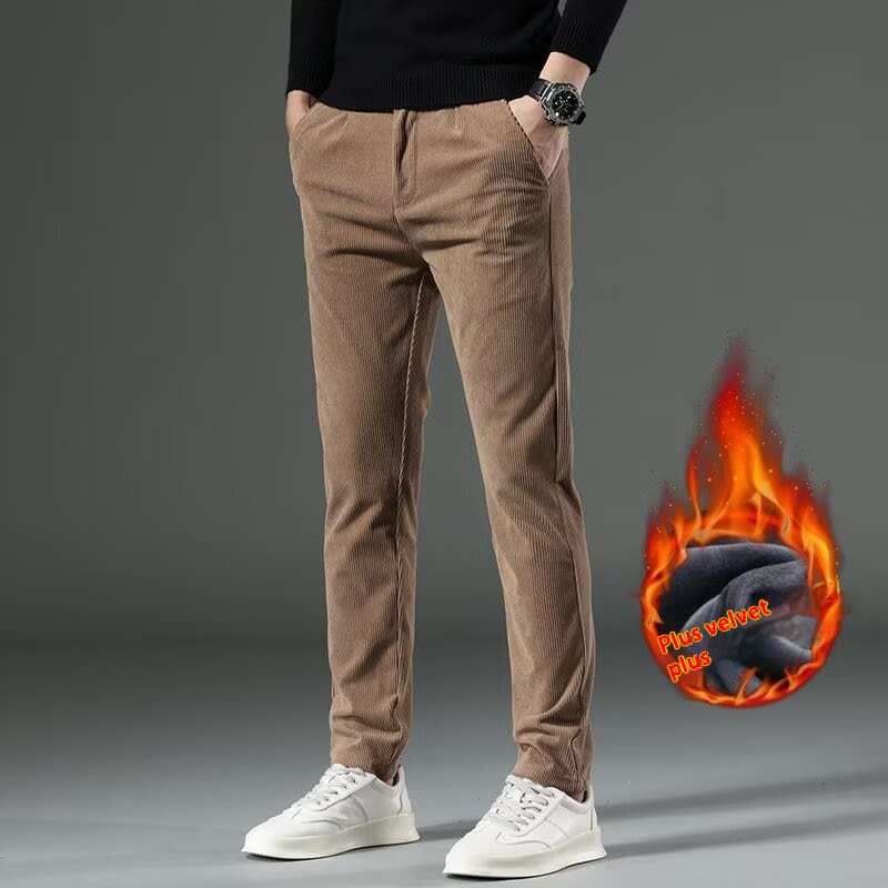 Corduroy Men's Casual Pants Straight Slim Fit view 8