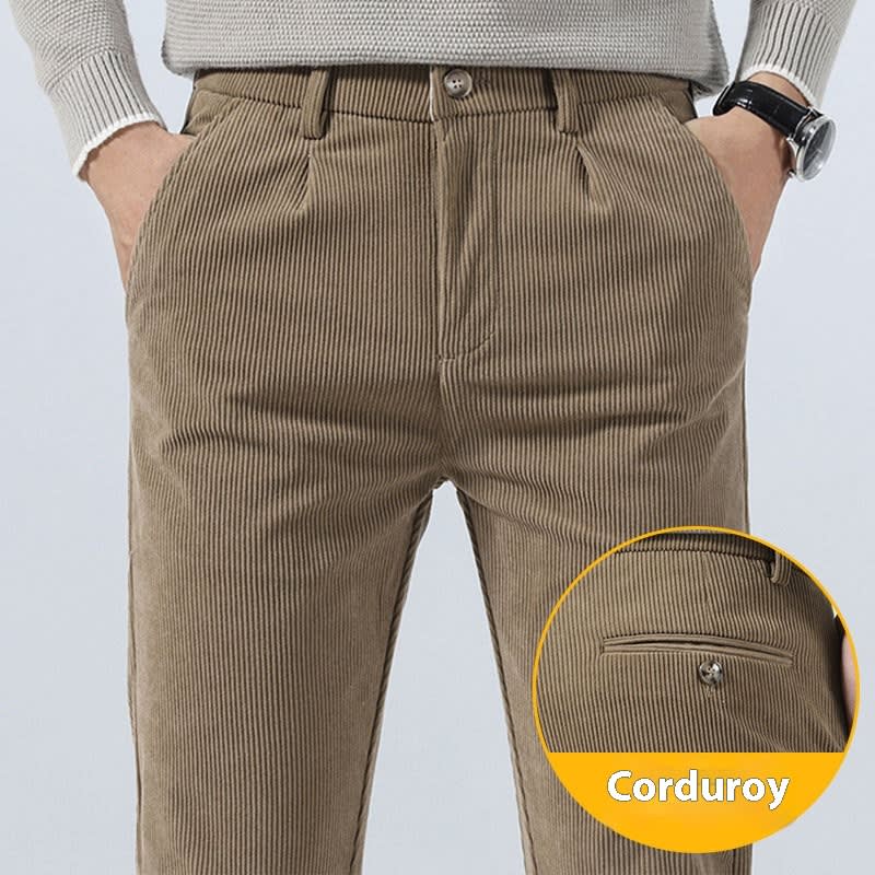 Corduroy Men's Casual Pants Straight Slim Fit view 5
