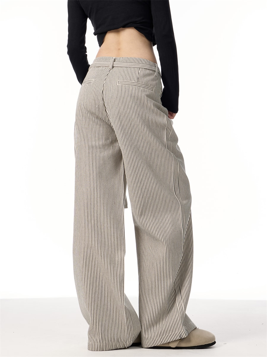 American Vintage Stripe Straight Suit Pants view 7