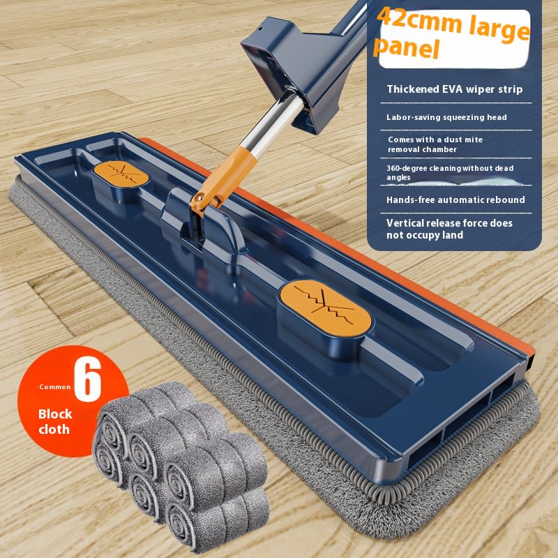 New Style Large Flat Mop 360 Rotating Mop Suitable Various Types Flooring Strong Water Absorption For Home Cleaning Floors view 24