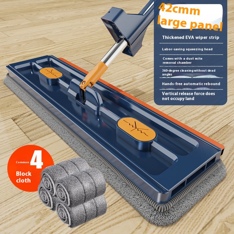 New Style Large Flat Mop 360 Rotating Mop Suitable Various Types Flooring Strong Water Absorption For Home Cleaning Floors view 23