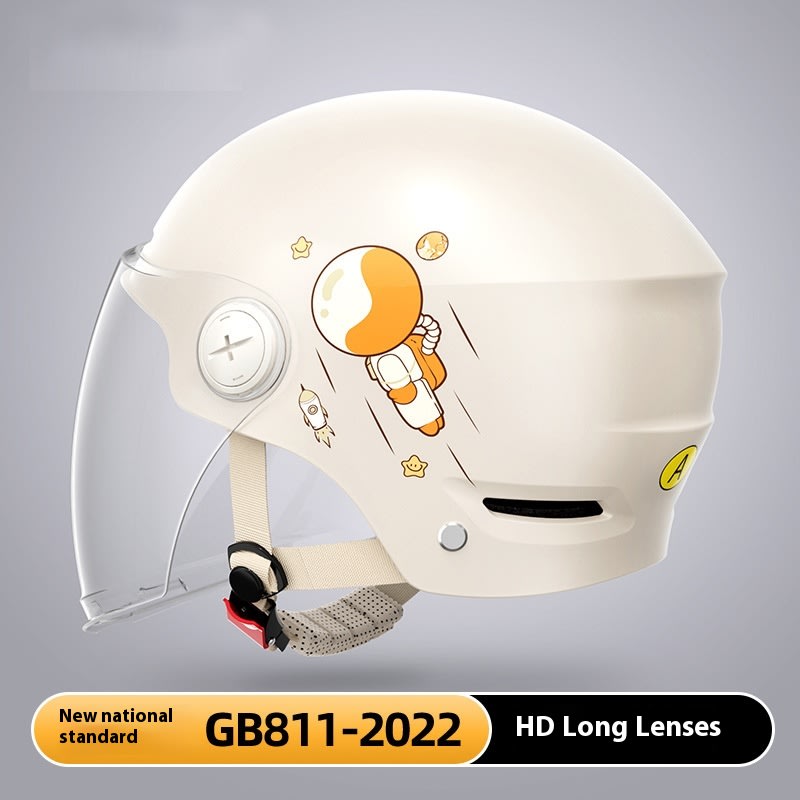 Men's And Women's Electric Motorcycle Safety Helmet Summer Half Helmet view 6