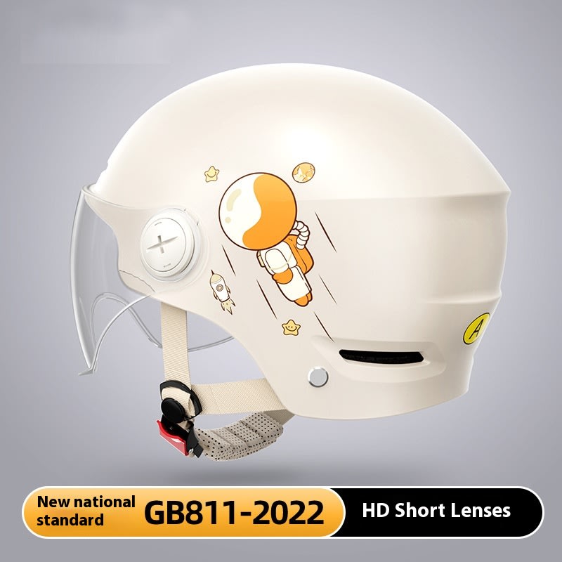 Men's And Women's Electric Motorcycle Safety Helmet Summer Half Helmet view 5