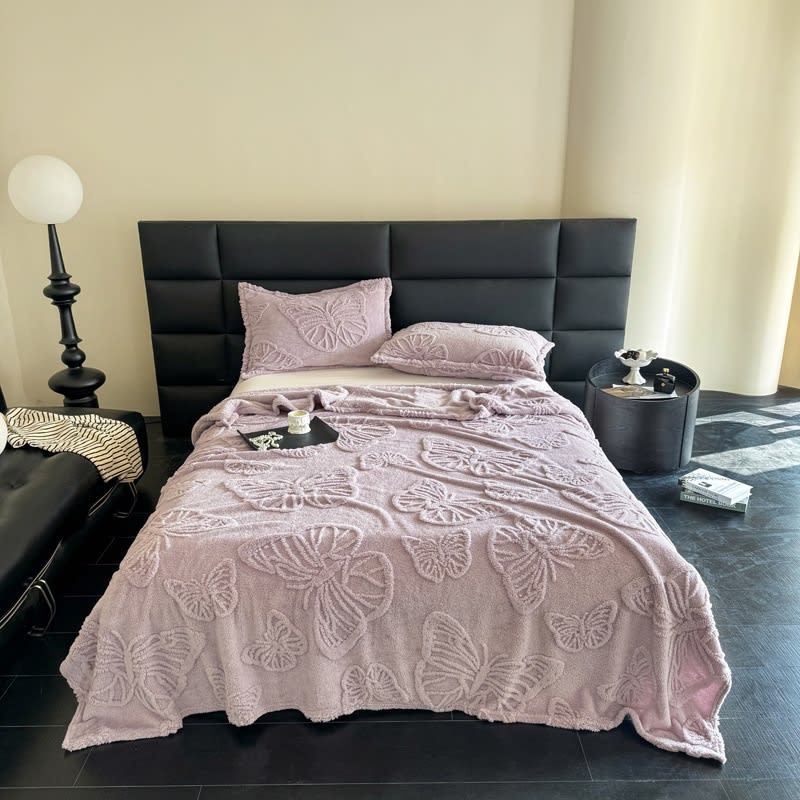 Butterfly Cotton Wool Leisure Blanket