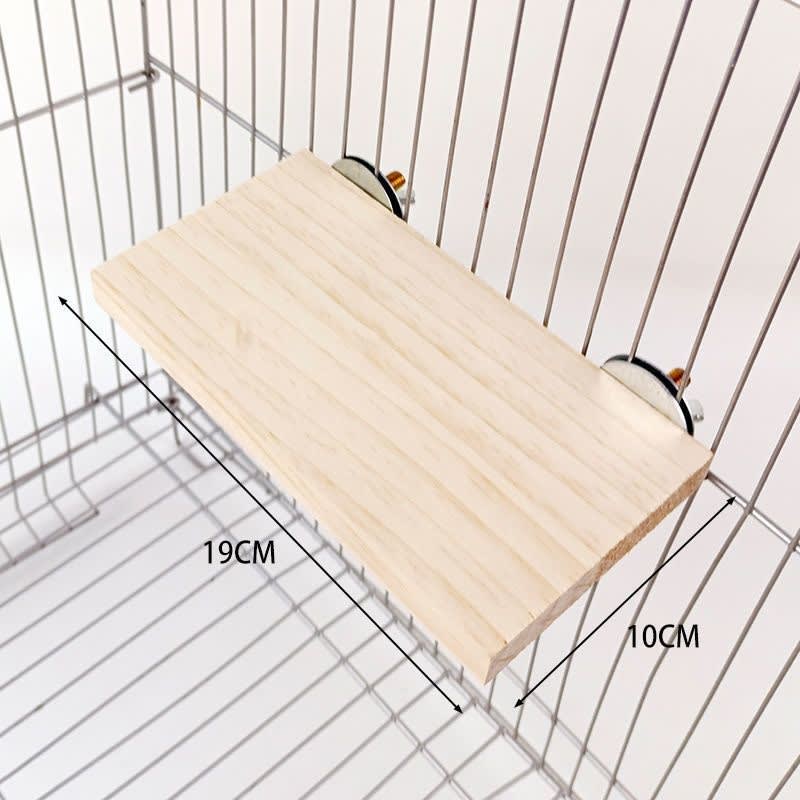 Climbing And Playing Bird Cage Accessories Toy Solid Wood Jumping Platform Standing Board view 11