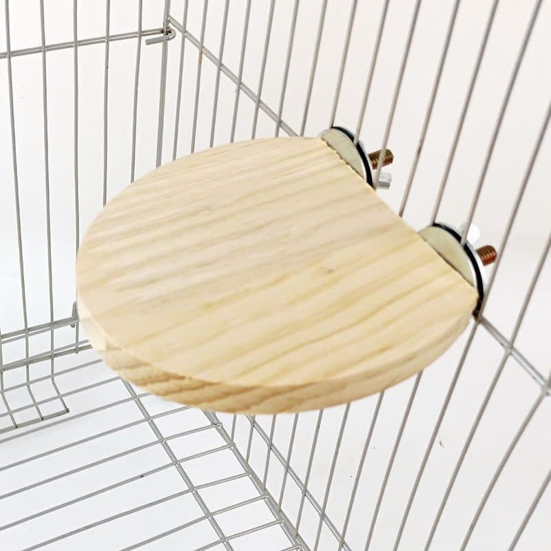 Climbing And Playing Bird Cage Accessories Toy Solid Wood Jumping Platform Standing Board view 8