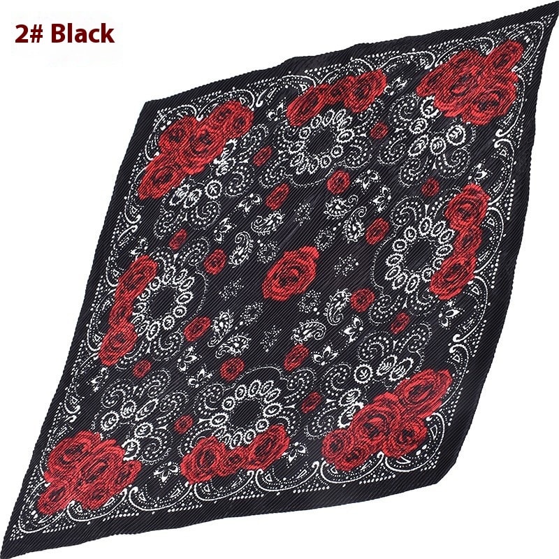 Fashion Retro Rose Pattern Large Kerchief view 6