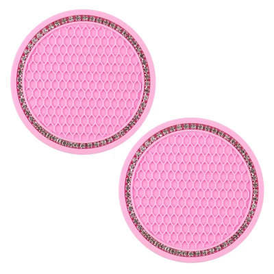 Rhinestone Water Coaster Diamond Car Anti-skid Pad Creative view 9