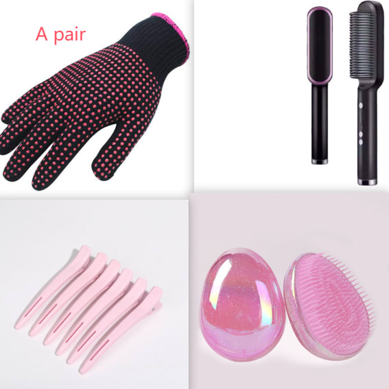 Multifunctional Electric Heating Hair Straightening Comb view 7