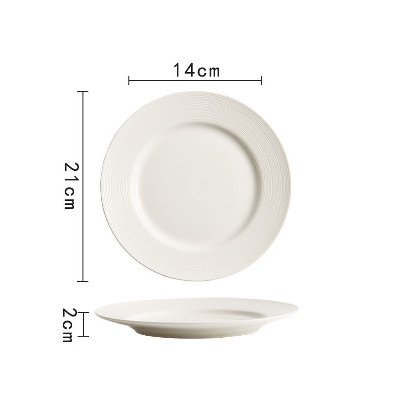 Nordic Minimalist Steak French Pasta Plate