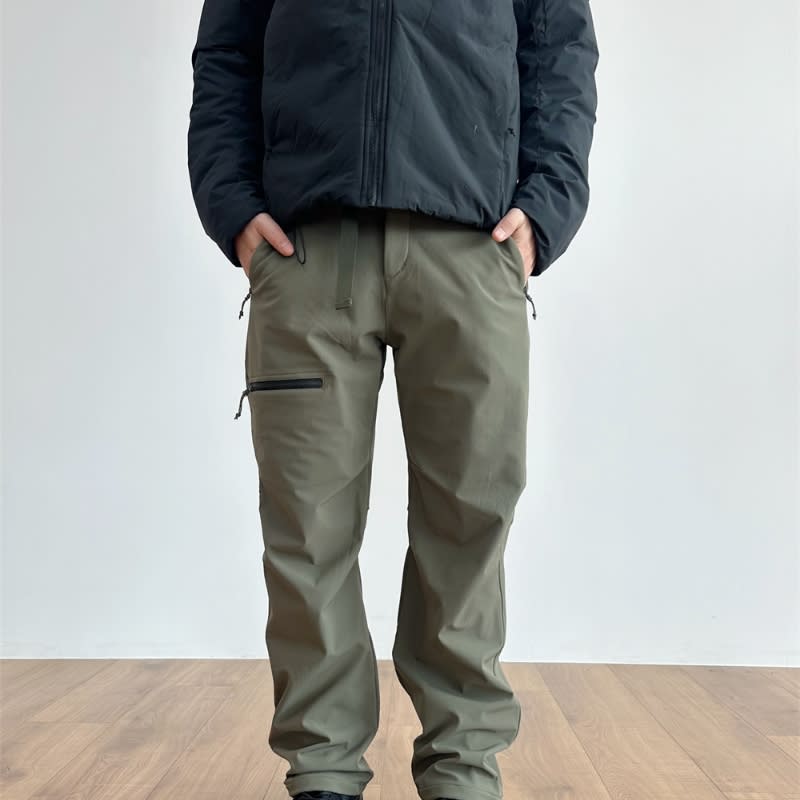 American-style Outdoor Straight Velvet Overalls view 3