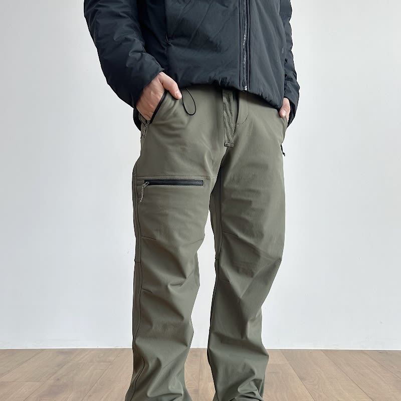 American-style Outdoor Straight Velvet Overalls view 7