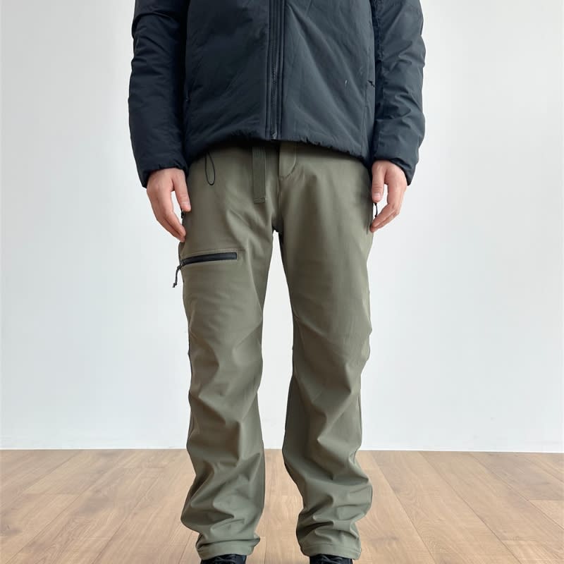 American-style Outdoor Straight Velvet Overalls view 2