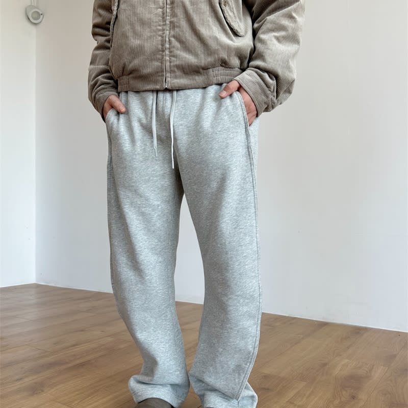 High-grade Profile Simple Solid Color Track Sweatpants view 4