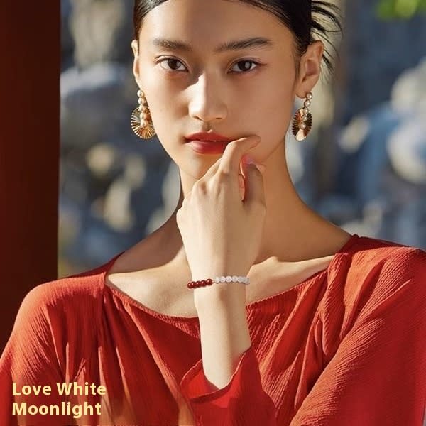 Women's Imitation Cinnabar Bracelet Opal Valentine's Day Gift view 2