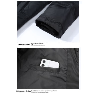 Winter Middle-aged And Elderly Down Jacket Men's Short Thickened view 5