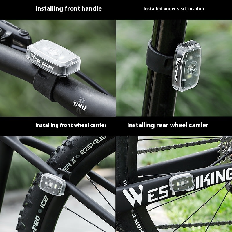 West Rider Bicycle Two-color Taillight Mini Night Warning Light view 5