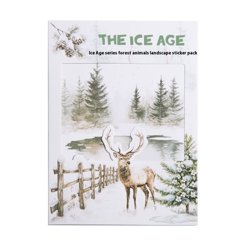 Beautiful Day Winter Animal Landscaping PET Sticker Bag view 10