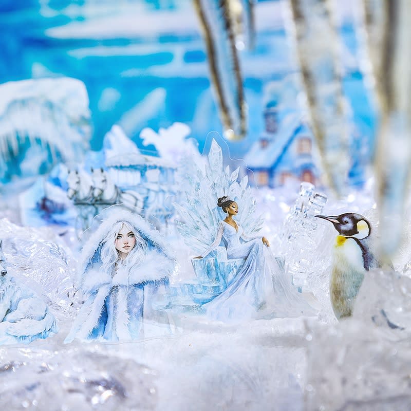 Beautiful Day Winter Animal Landscaping PET Sticker Bag view 7