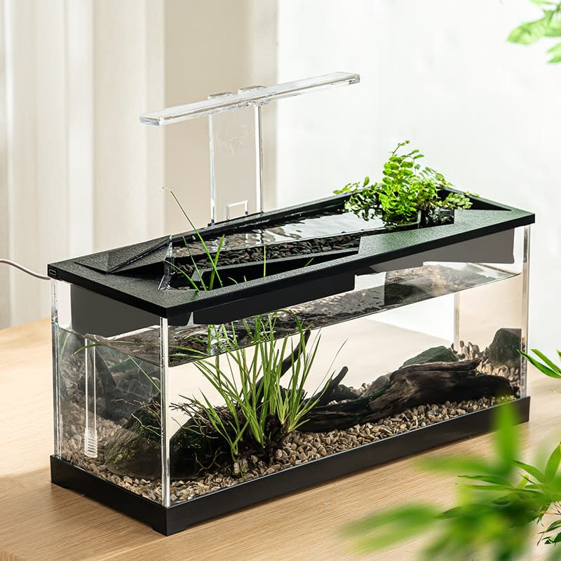 Acrylic Filter Circularly Heating Lighting Integrated Lazy Aquarium view 3