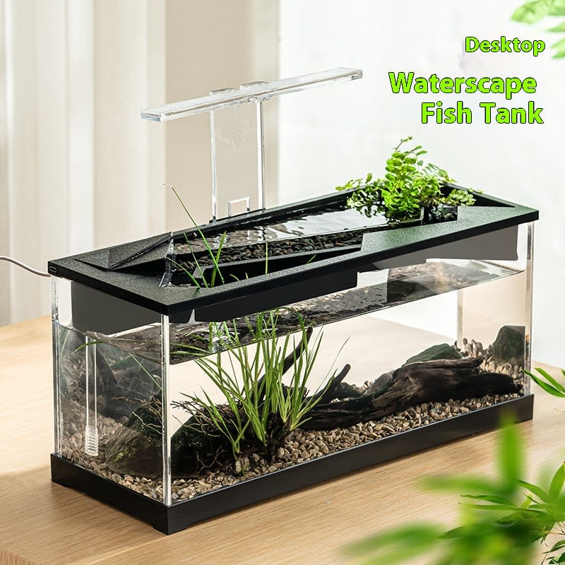 Acrylic Filter Circularly Heating Lighting Integrated Lazy Aquarium view 11