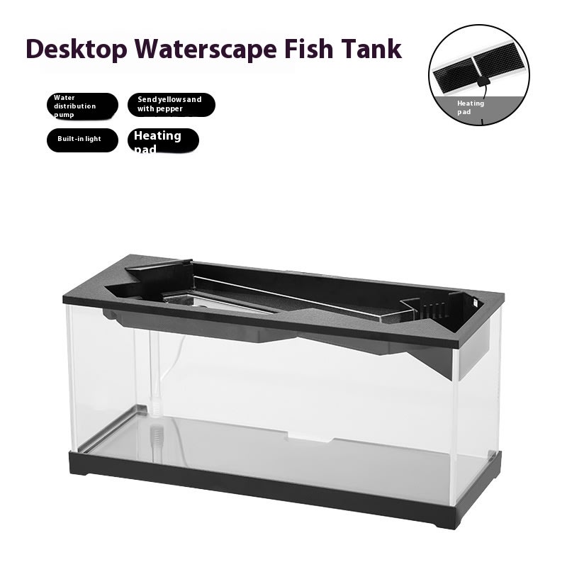 Acrylic Filter Circularly Heating Lighting Integrated Lazy Aquarium view 7