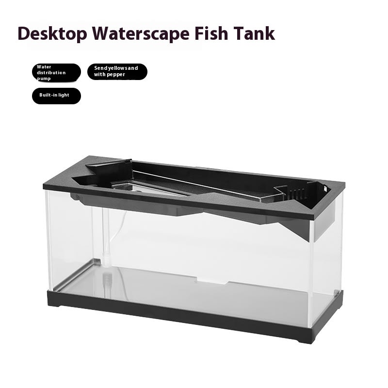 Acrylic Filter Circularly Heating Lighting Integrated Lazy Aquarium view 5