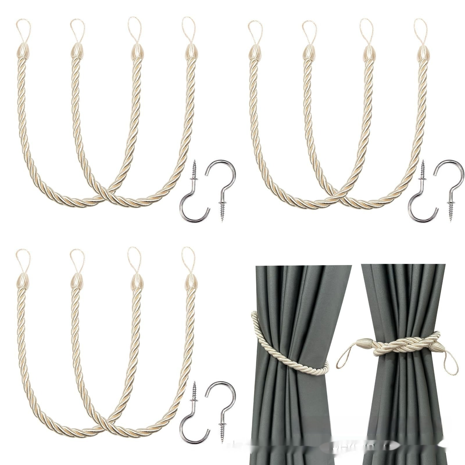 Curtain Bandage Rope Hand-woven view 11