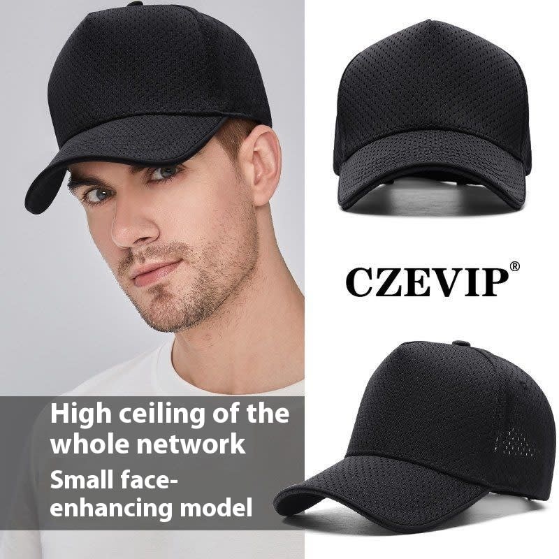 Full Mesh Breathable High Crown Baseball Cap view 2