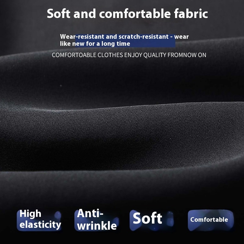 Business Men's Pants Autumn And Winter Elastic Waist Straight view 2