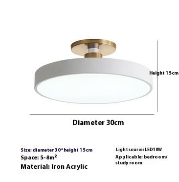 Modern Minimalist Acrylic Ring Ceiling Lamp Personality Nordic Living Room Creative view 22
